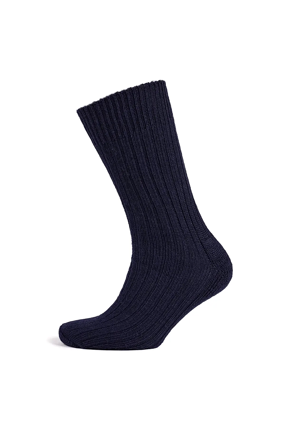 Cushioned Wool Walking Sock - Navy