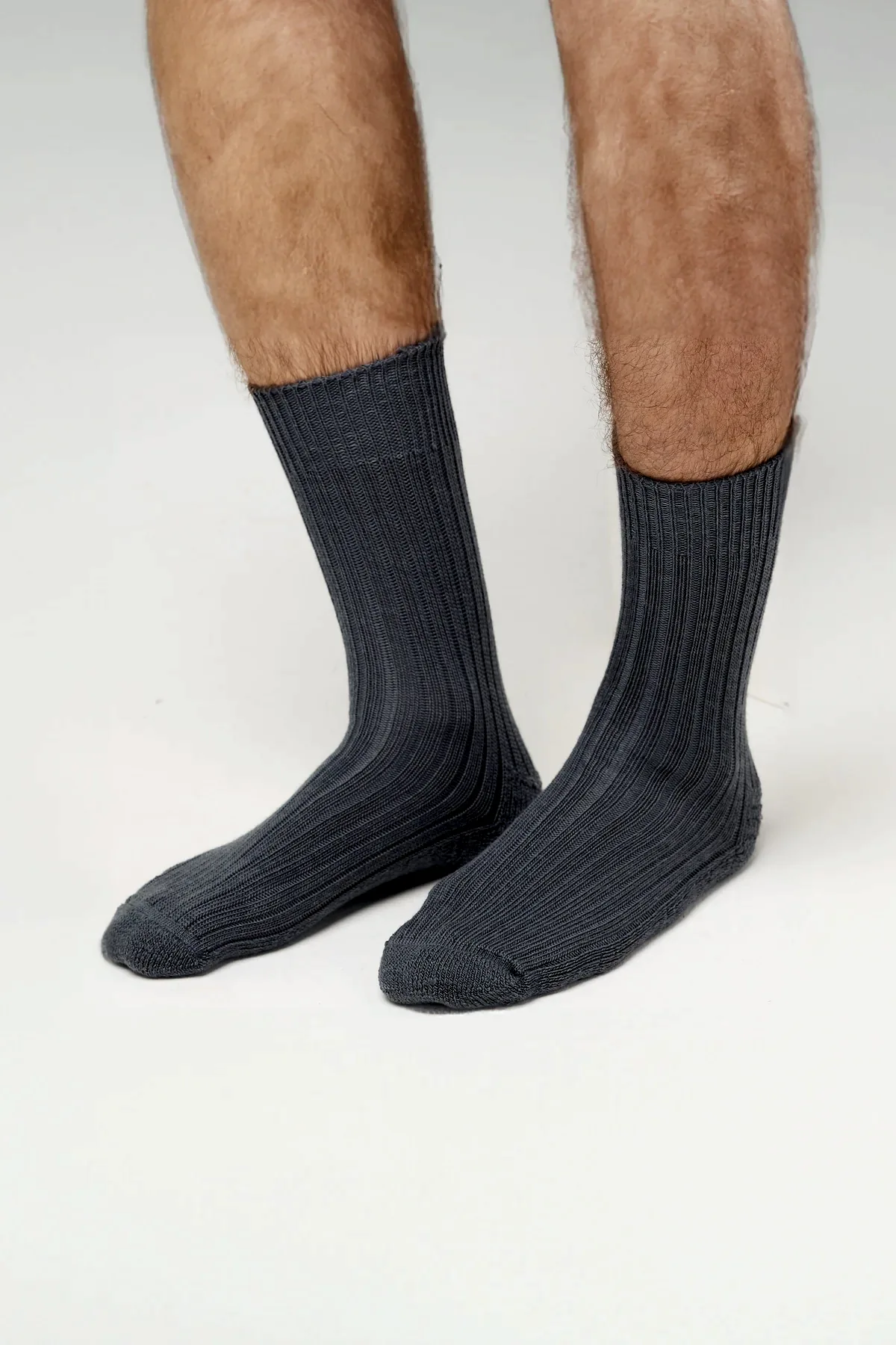 Cushioned Wool Blend Socks - Grey - Community Clothing