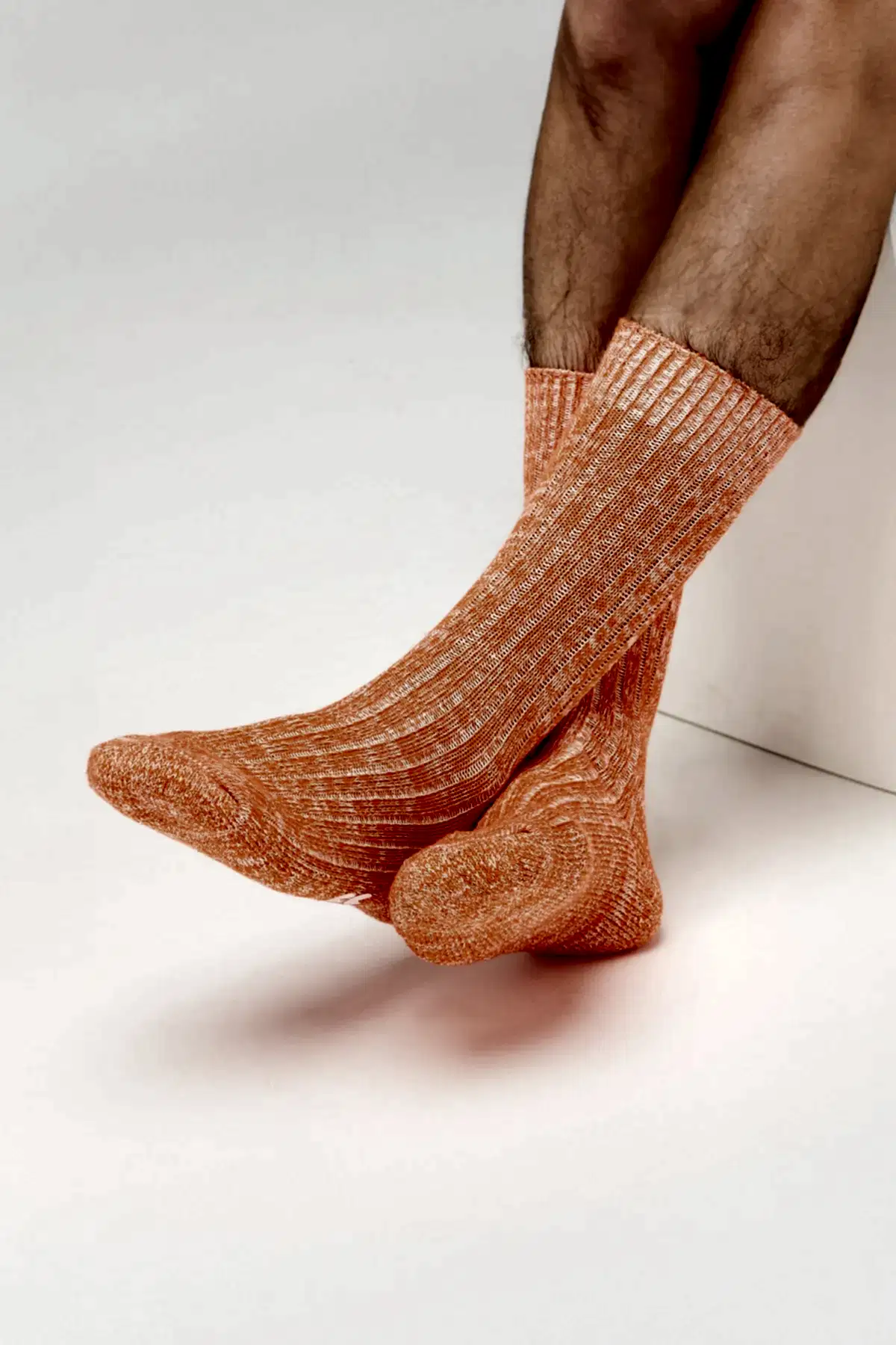 Walking Socks Orange/White - Community Clothing