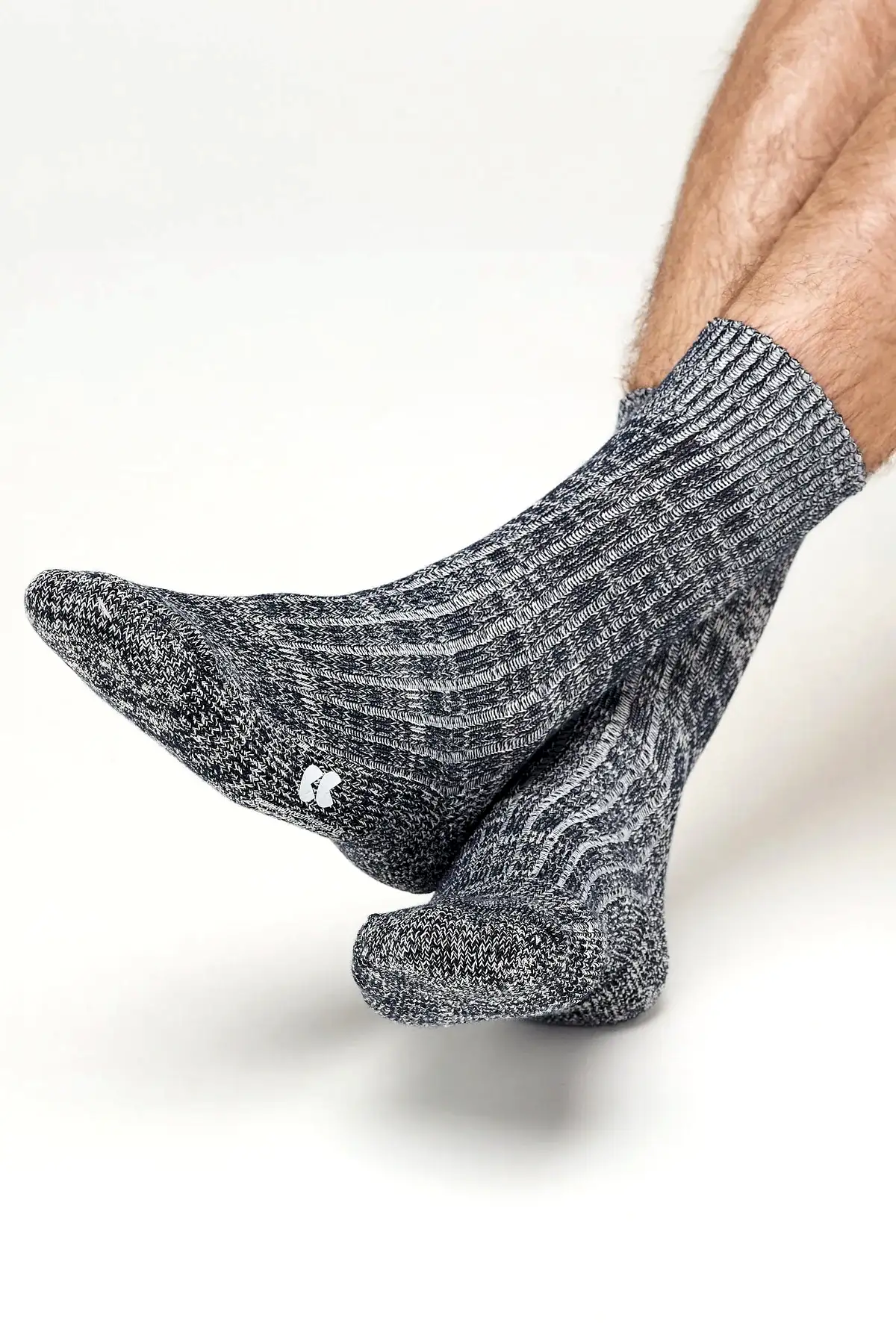 Walking Socks Slate/White - Community Clothing
