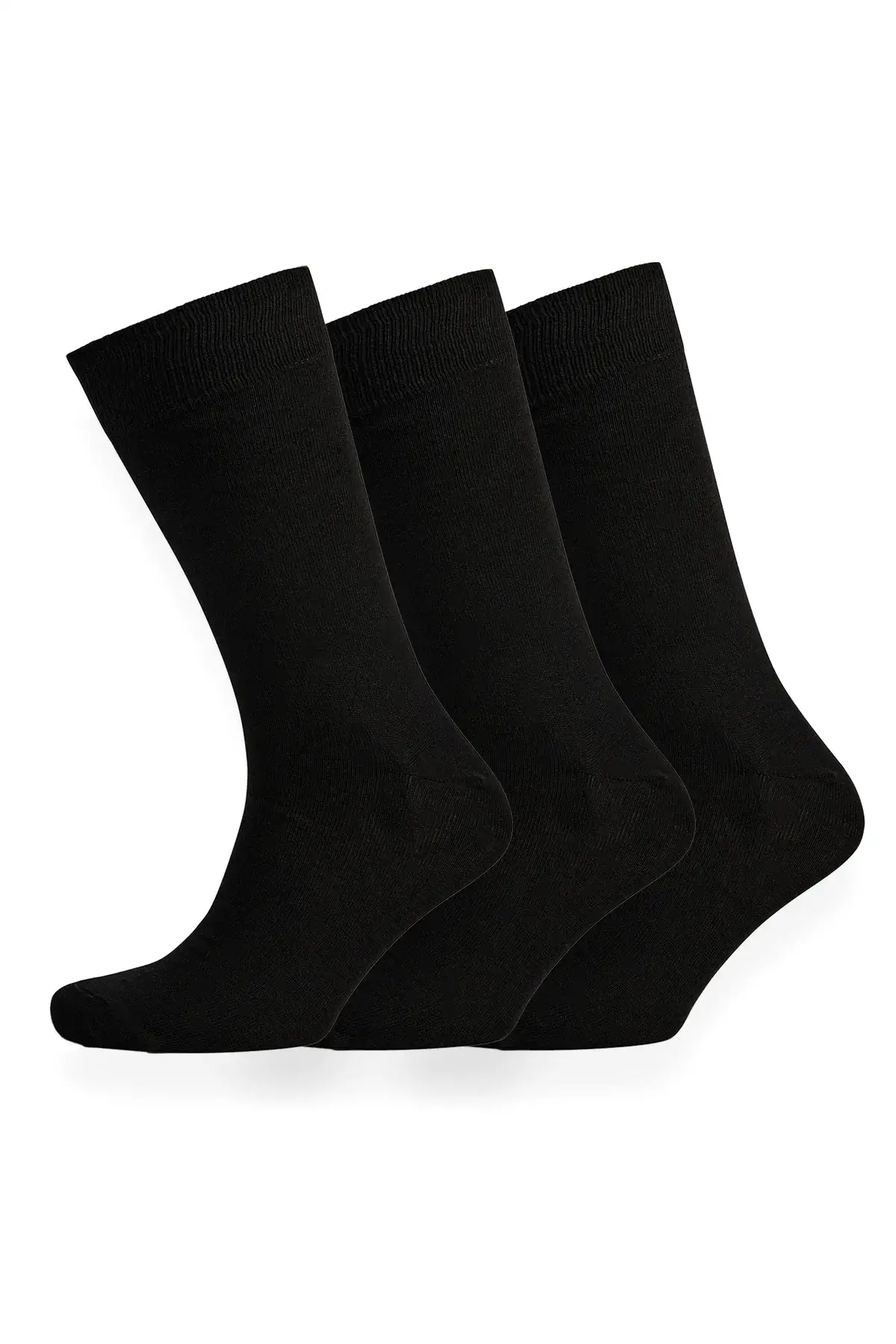 Everyday Cotton Sock Plain 3 Pack - Black