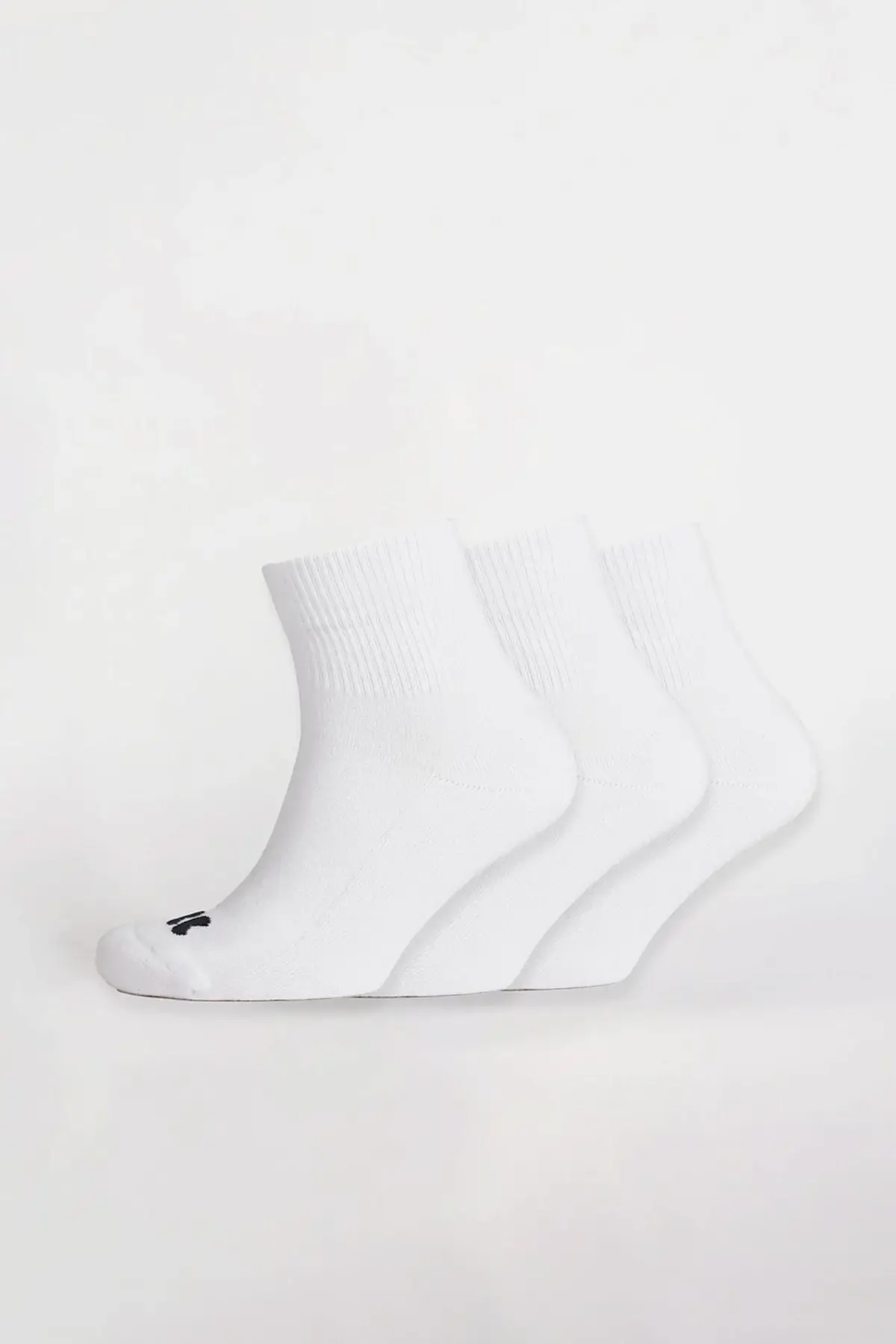 Sports Cotton Sock Ankle 3 Pack - White