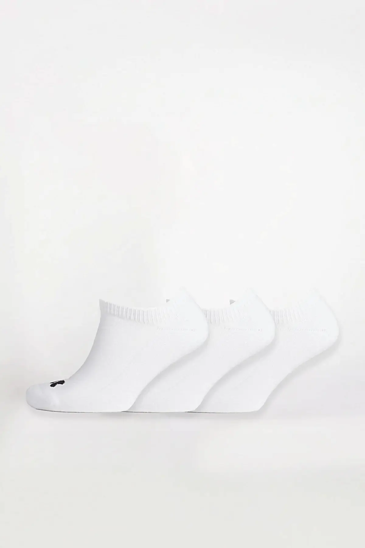 Sports Cotton Sock No Show 3 pack - White